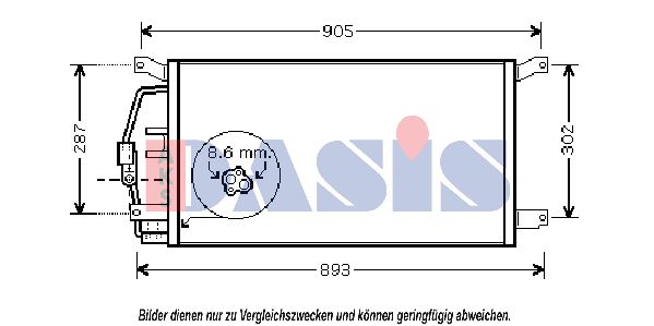 AKS DASIS Lauhdutin, ilmastointilaite 522043N